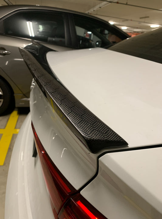 Audi RS3/S3/A3 M4 Style Carbon Fiber Spoiler