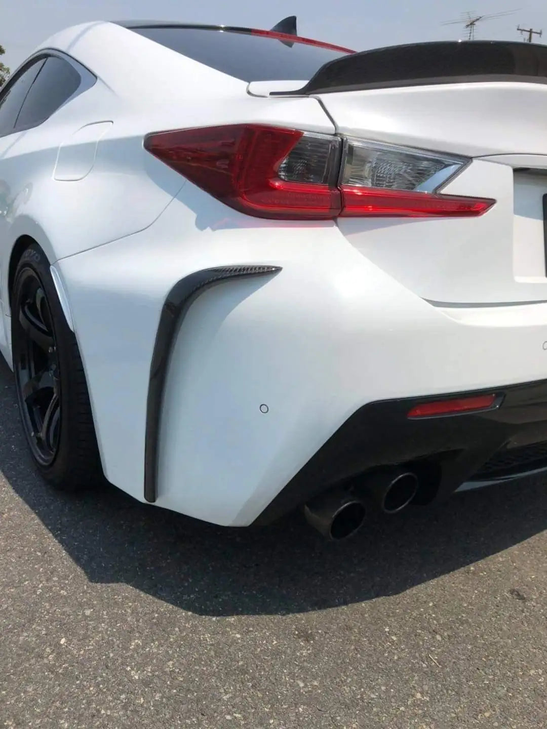 Lexus RC F Carbon Fiber Rear Canard Flaps