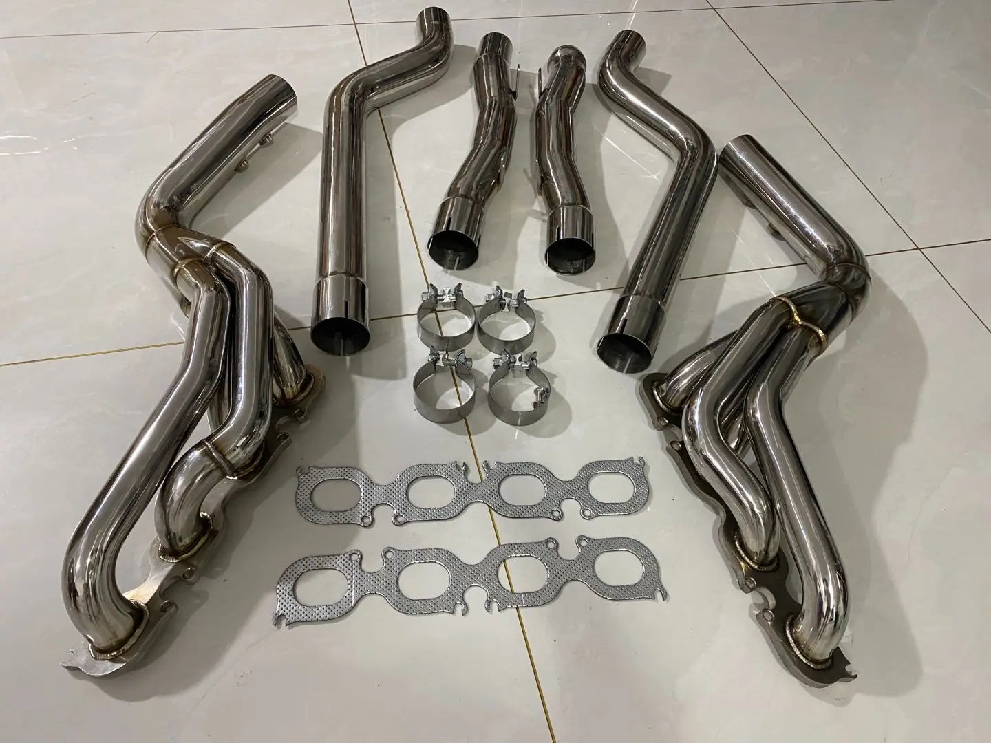 W204 Mercedes C63 AMG Long Tube Headers & Downpipes