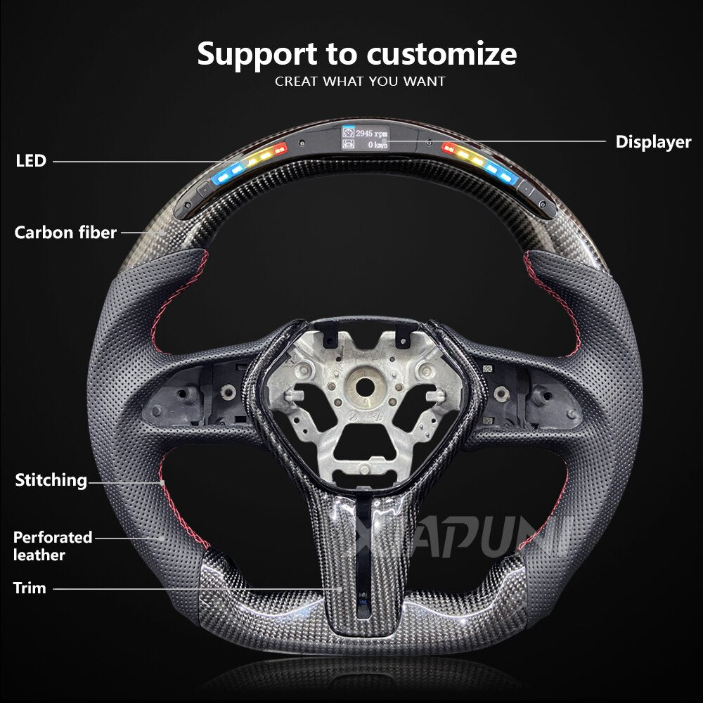 XIAPUNI Infiniti Q50/60 Custom Carbon Fiber Steering Wheel